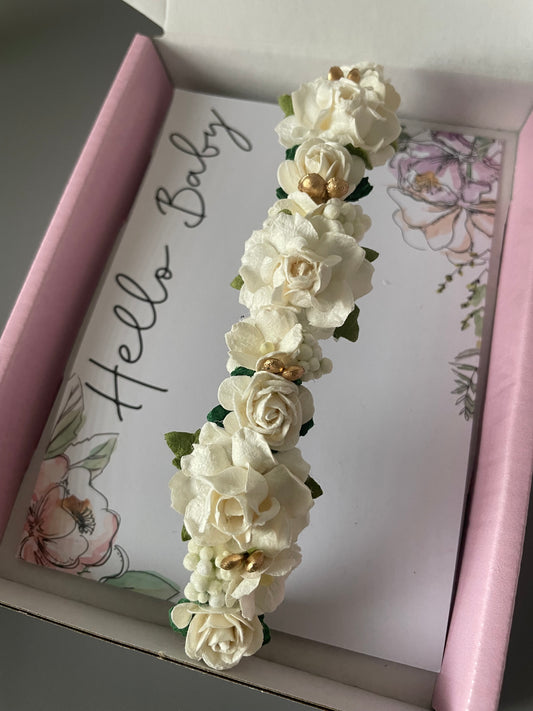 Ivory Flower Headband