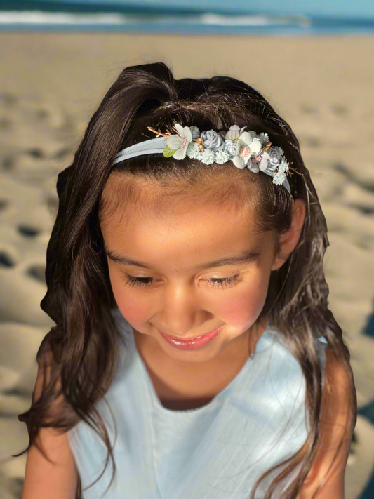 Blue Flower Headband