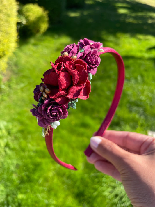 Burgundy Headband